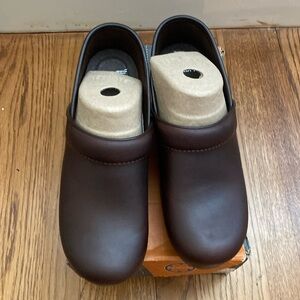 Dansko Brown Leather Clogs Size 40